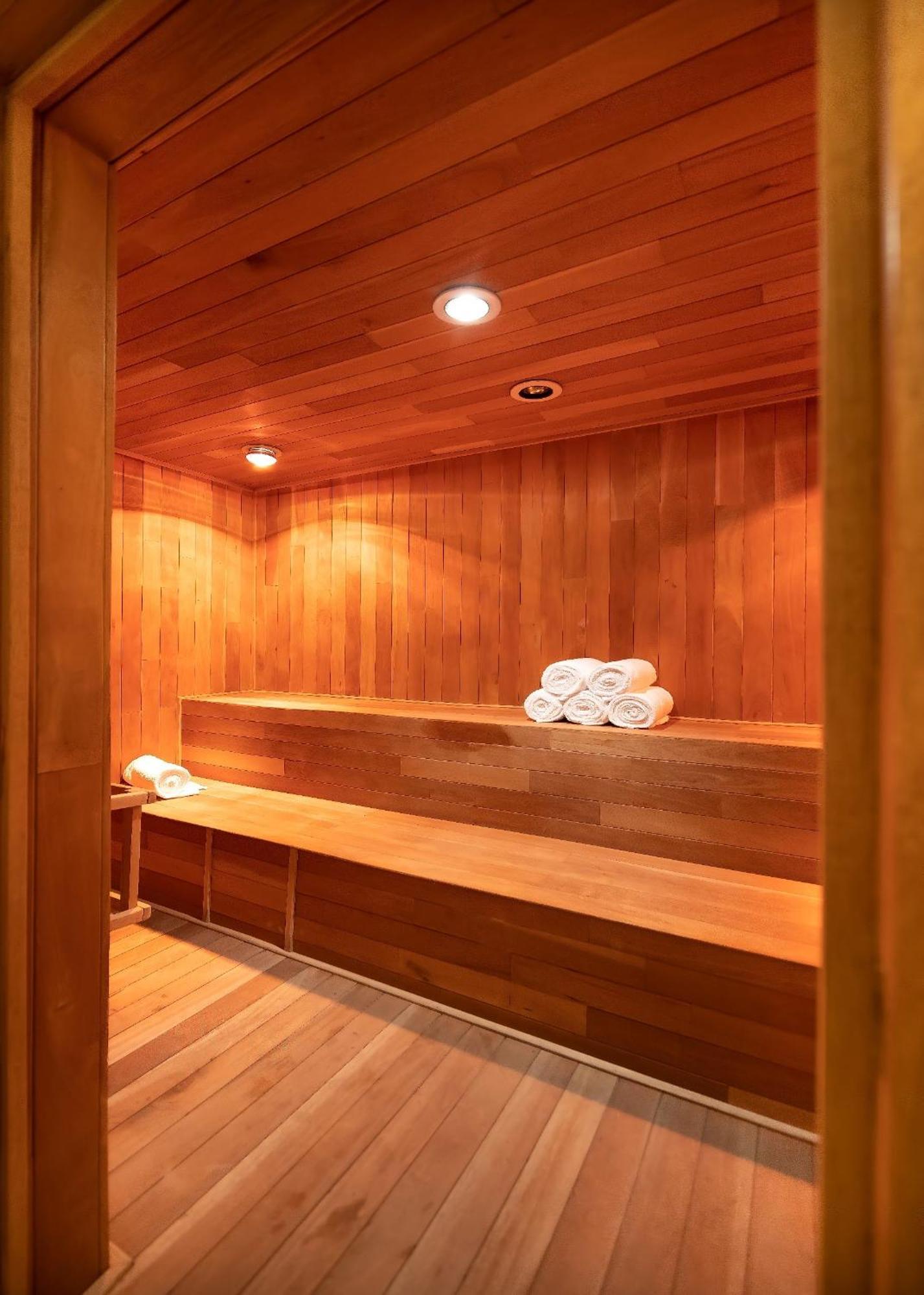 Metria Hotel León de los Aldamas Extérieur photo A modern Finnish sauna